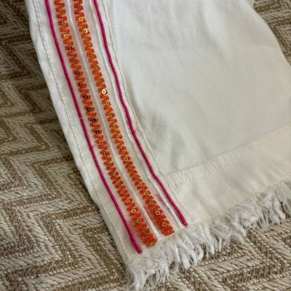 Trina Turk X INC Embroidered Linen Blend Pants - Picture 5 of 12